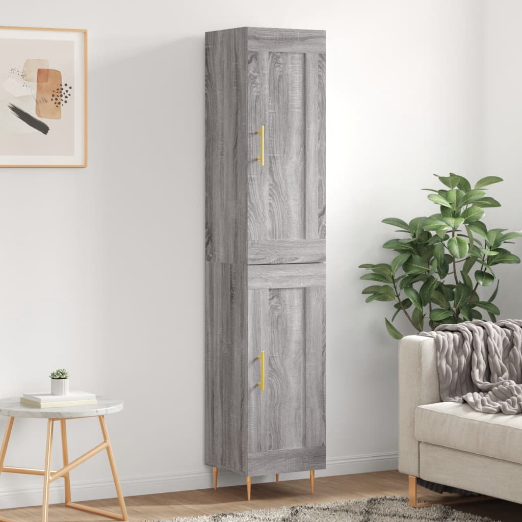 Highboard 34.5X34X180 Cm Engineered Wood