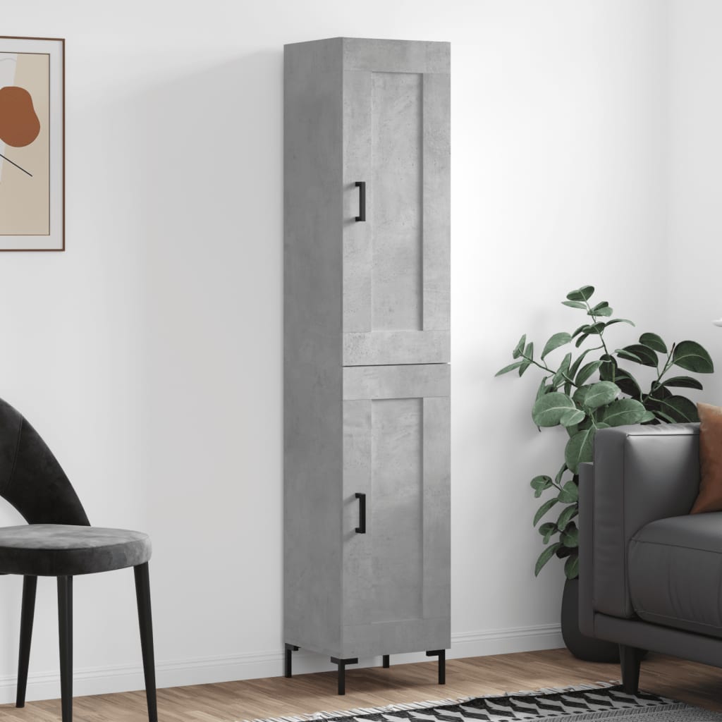 Highboard 34.5X34X180 Cm Engineered Wood