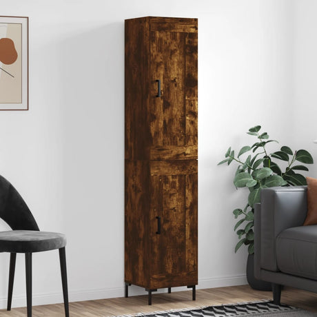 Highboard 34.5X34X180 Cm Engineered Wood