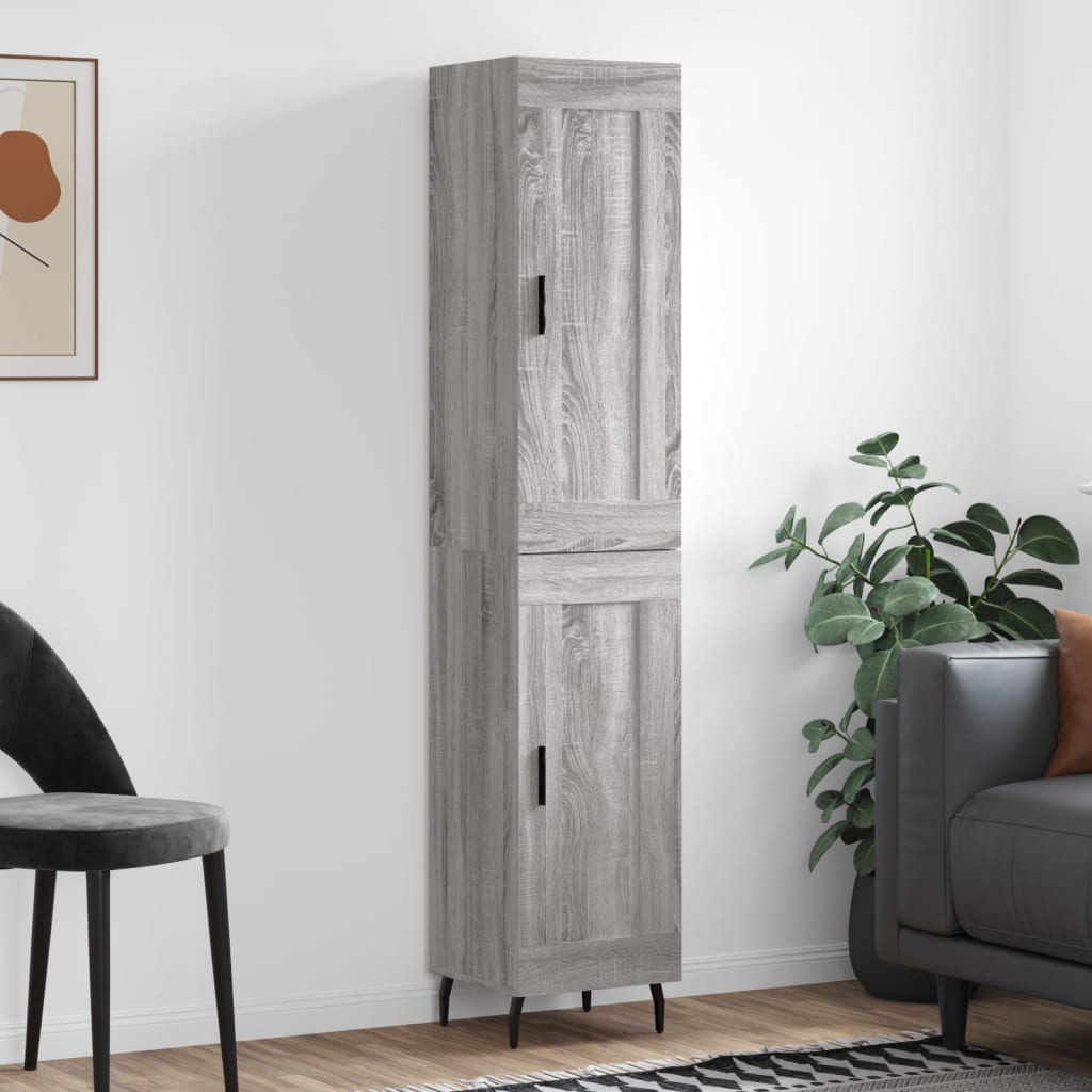 Highboard 34.5X34X180 Cm Engineered Wood