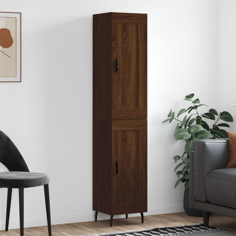 Highboard 34.5X34X180 Cm Engineered Wood