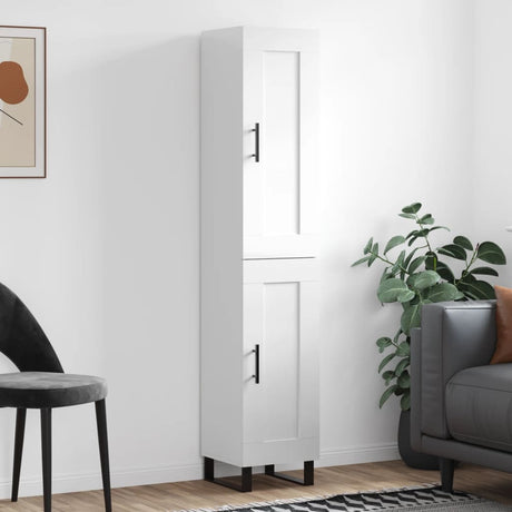 Highboard 34.5X34X180 Cm Engineered Wood