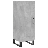 Highboard Concrete Grey 34.5x34x180 cm Engineered Wood