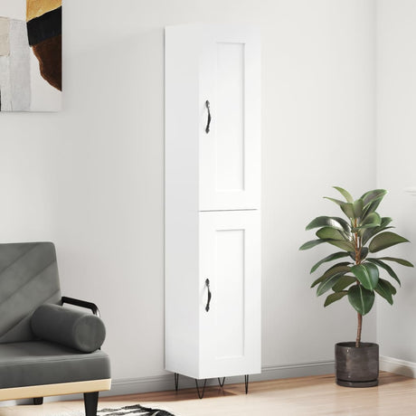 Highboard 34.5X34X180 Cm Engineered Wood