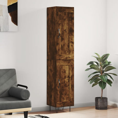 Highboard 34.5X34X180 Cm Engineered Wood
