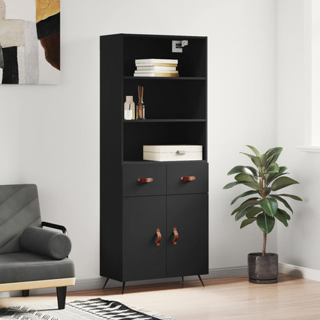 Highboard 69.5X34X180 Cm Engineered Wood