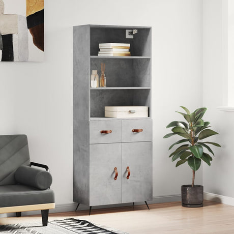 Highboard 69.5X34X180 Cm Engineered Wood