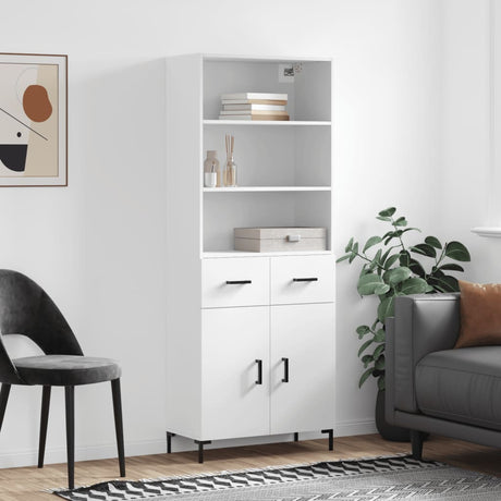 Highboard 69.5X34X180 Cm Engineered Wood