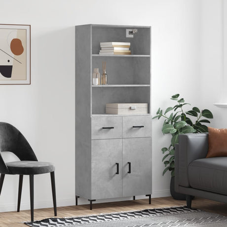 Highboard 69.5X34X180 Cm Engineered Wood