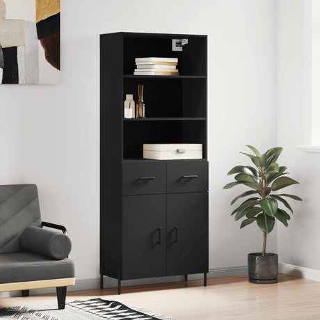 Highboard 69.5X34X180 Cm Engineered Wood