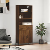 Highboard 69.5X34X180 Cm Engineered Wood