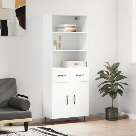 Highboard 69.5X34X180 Cm Engineered Wood