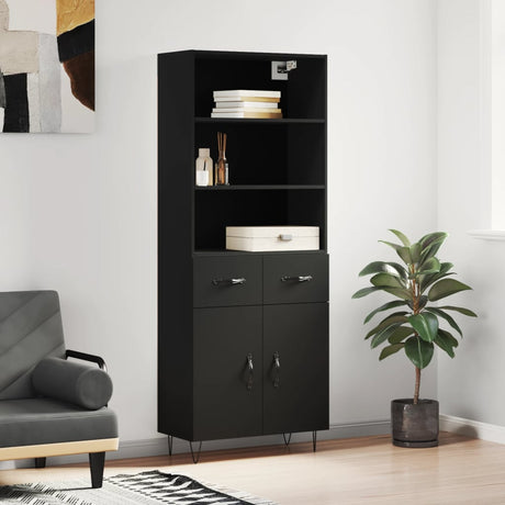 Highboard 69.5X34X180 Cm Engineered Wood