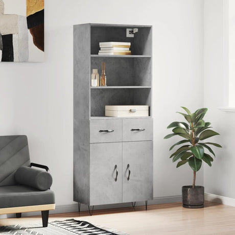 Highboard 69.5X34X180 Cm Engineered Wood