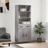Highboard 69.5X34X180 Cm Engineered Wood