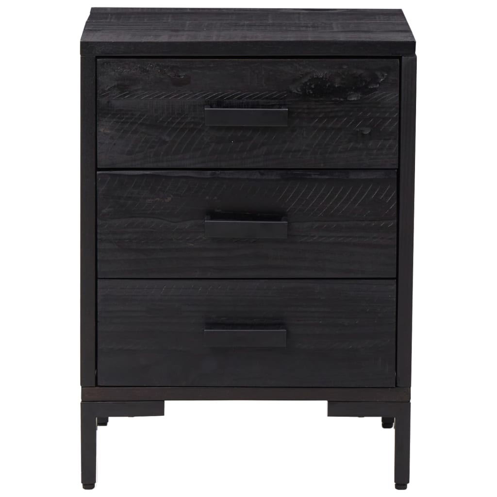 Bedside Cabinets 2 Pcs Solid Wood Pine