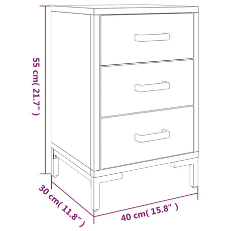 Bedside Cabinets 2 Pcs Solid Wood Pine