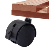 Plant Trolleys 4 Pcs 30X30X7,5 Cm Wpc