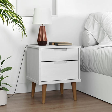 Bedside Cabinet Molde 40X35X48 Cm Solid Wood Pine