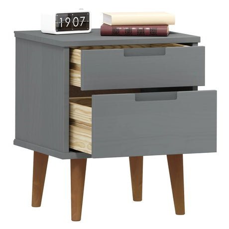 Bedside Cabinet Molde 40X35X48 Cm Solid Wood Pine