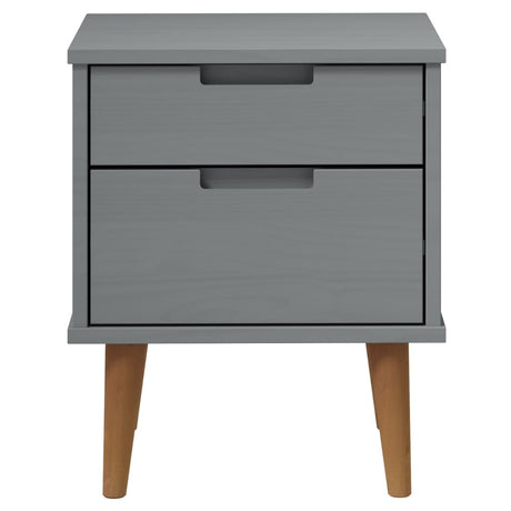 Bedside Cabinet Molde 40X35X48 Cm Solid Wood Pine