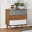 Drawer Cabinet Molde 80X40X80 Cm Solid Wood Pine