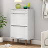Shoe Cabinet Molde Brown 59,5X35X103 Cm Solid Wood Pine