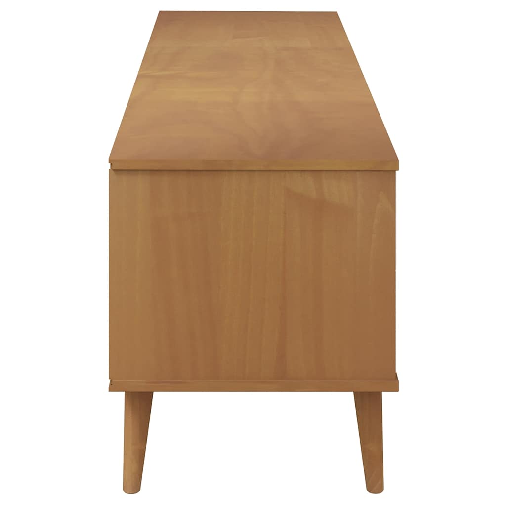 Tv Cabinet Molde Brown 158X40X49 Cm Solid Wood Pine