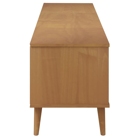 Tv Cabinet Molde Brown 158X40X49 Cm Solid Wood Pine