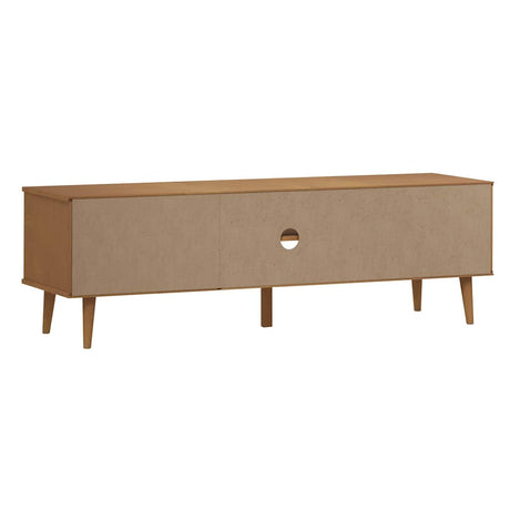 Tv Cabinet Molde Brown 158X40X49 Cm Solid Wood Pine