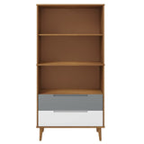Bookcase Molde 85X35X170,5 Cm Solid Wood Pine