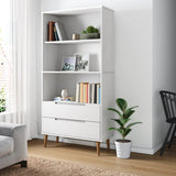 Bookcase Molde 85X35X170,5 Cm Solid Wood Pine