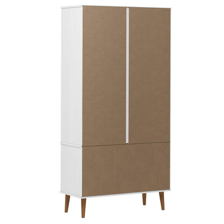 Vitrine Cabinet Molde 90X35X175 Cm Solid Wood Pine