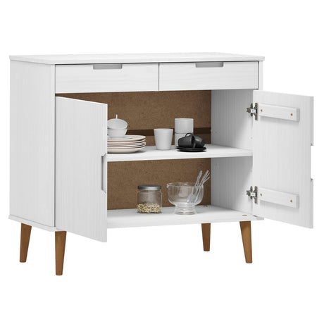Sideboard Molde 90X40X80 Cm Solid Wood Pine