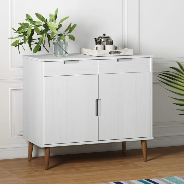 Sideboard Molde 90X40X80 Cm Solid Wood Pine