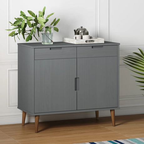 Sideboard Molde 90X40X80 Cm Solid Wood Pine