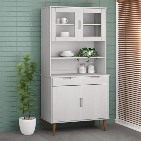 Top For Highboard Molde 90X35X100 Cm Solid Wood Pine