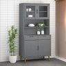 Top For Highboard Molde 90X35X100 Cm Solid Wood Pine