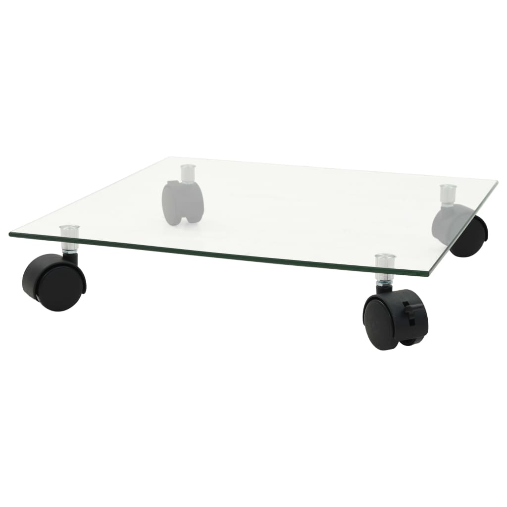 Plant Rollers 4 Pcs 35X35 Cm Tempered Glass Square