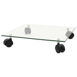 Plant Rollers 4 Pcs 35X35 Cm Tempered Glass Square