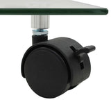 Plant Rollers 4 Pcs 35X35 Cm Tempered Glass Square