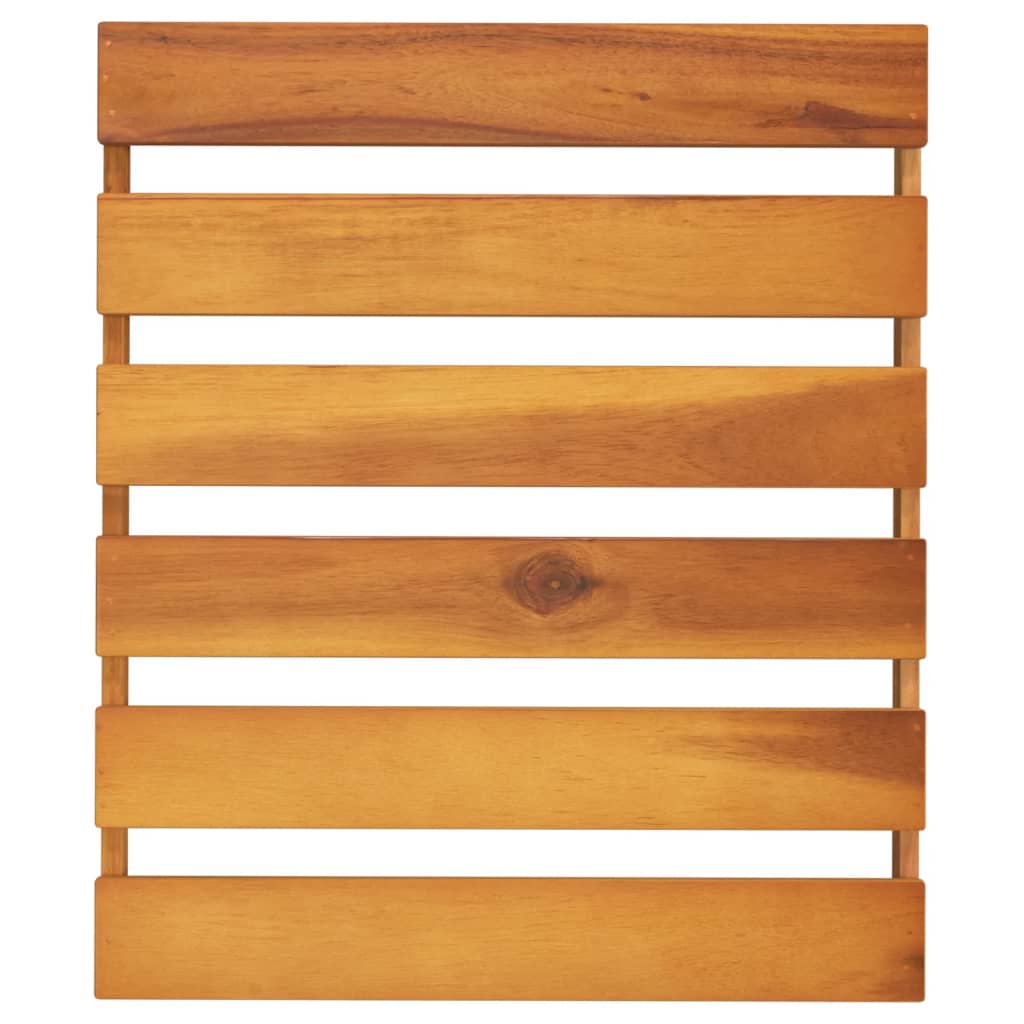 3-Tier Folding Shelf Brown 43X31X63 Cm Solid Wood Acacia