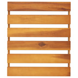 3-Tier Folding Shelf Brown 43X31X63 Cm Solid Wood Acacia