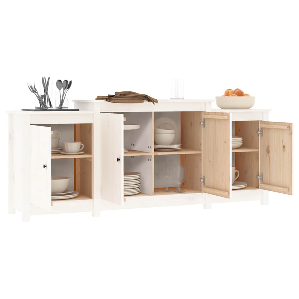 Sideboard 164X37X68 Cm Solid Wood Pine