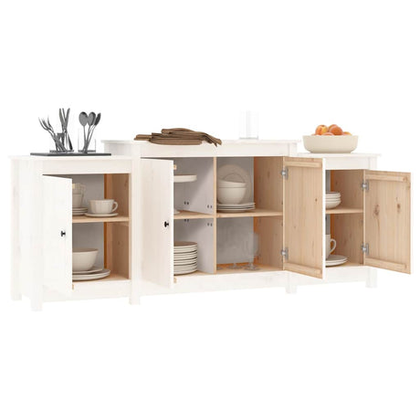 Sideboard 164X37X68 Cm Solid Wood Pine