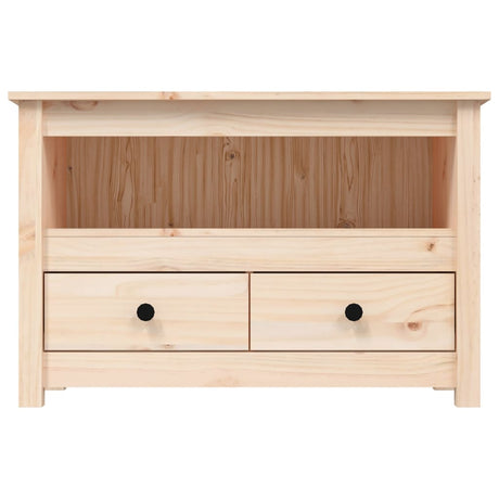 Tv Cabinet 79X35X52 Cm Solid Wood Pine