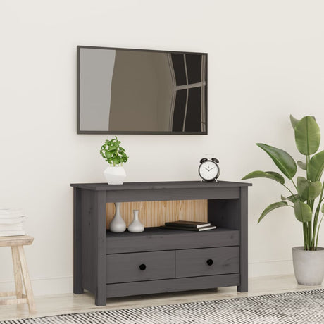 Tv Cabinet 79X35X52 Cm Solid Wood Pine