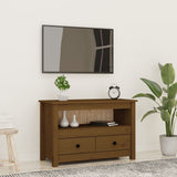 Tv Cabinet 79X35X52 Cm Solid Wood Pine