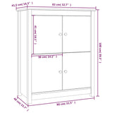 Sideboard 83X41.5X100 Cm Solid Wood Pine