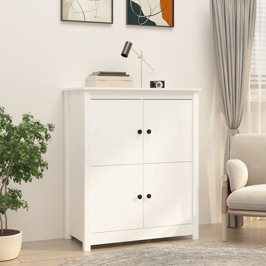 Sideboard 83X41.5X100 Cm Solid Wood Pine